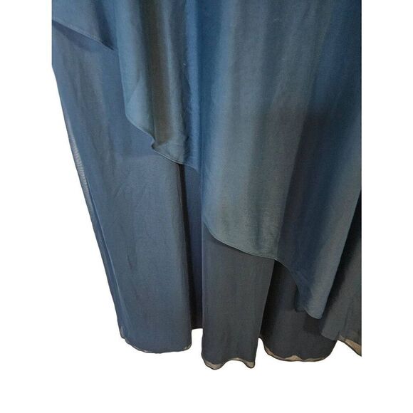 Jackie Jon New York spruce colored short sleeved special occasion dress. Size 16 - Picture 2 of 8